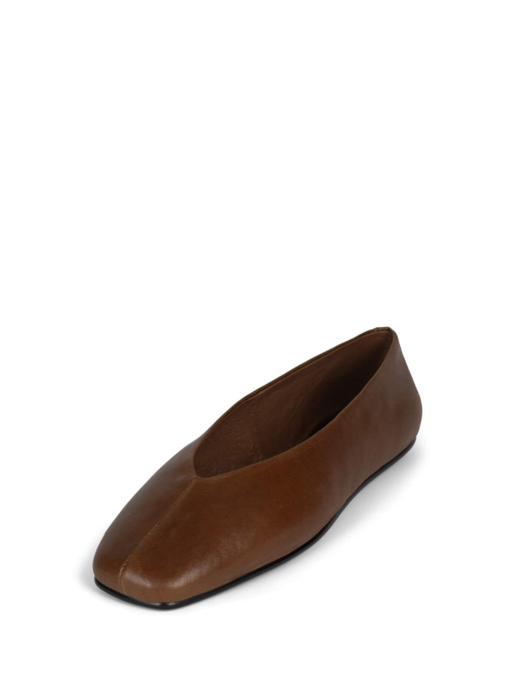 Jeffrey Campbell Fathom Flats - Cognac/Brown Leather New In Box Size 8.5 - Picture 2 of 3